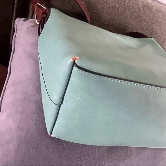 Joy Susan turquoise hobo tote - Picture 5 of 8